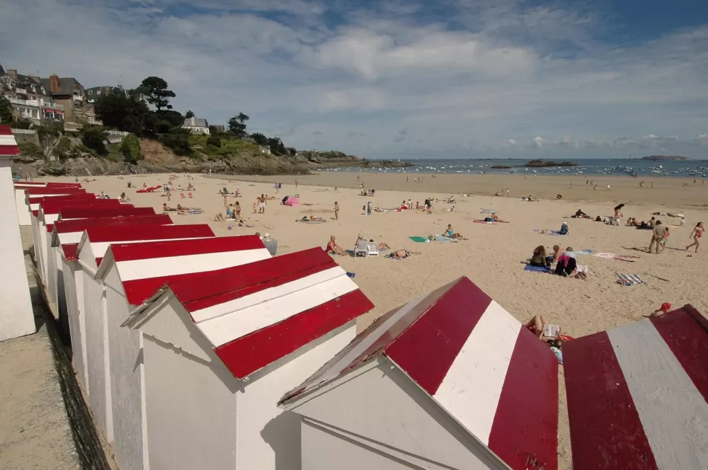 Plage à Saint-Lunaire